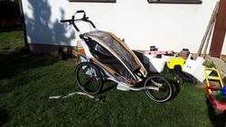 Chariot Thule CX1 cyklovozík s přísl. (TOP STAV)