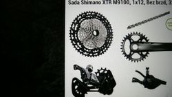 Sada Shimano XTR M9100 1x12 bez brzd nejetá