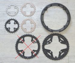 Převodníky SHIMANO (22, 26 a 48 zubů)