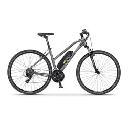 Elektrokolo krosové Apache Matto E7 lady šedá 18" 13 Ah (468 Wh)