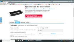 Koupím BG bar shapers Specialized 2016 - 4 ks