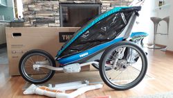 NOVY +++ Thule Chariot CTS CX1 blue disc + cykloset