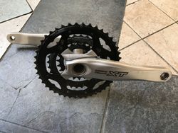 Kliky Shimano Deore XT FC-M760 stříbrné, 175mm, 22-32-44T