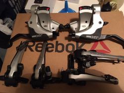 Komplet Shimano XT 3x9 combo páky s řazením + V-Brake