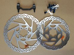 2x kotouč Shimano SM-RT56 + adaptér