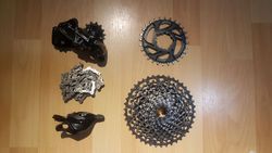 Sada Sram GX 1x11 - přehazovačka, kazeta, řazení, řetěz, převodník