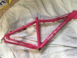 26er MTB rám růžové barvy vel.: S / 15,5” / 39cm
