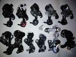 Přehazovačky Sram a Shimano 8-11sp.