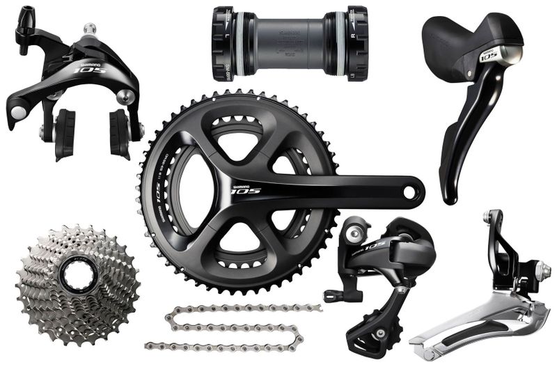 Sada Shimano 105 5800 - černá - kompletní 2x11