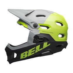 BELL SUPER DH MIPS MAT/GLOS GRAY/GREEN/BLACK L *** NOVÁ ***