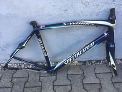 Karbonový rám Specialized S-Works Roubaix SL, vel. 54, opravená zadní stavba