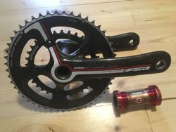 Karbonové kliky FSA K-FORCE light, 34x50T, 110BCD, 172.5mm, BSA 24mm