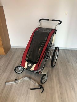 Dětský vozík Thule Chariot Cougar 1 RED - perfektní stav