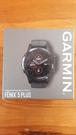 GARMIN FENIX 5PLUS SAPPHIRE BLACK BAND