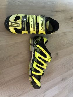 Cyklistické tretry Force MTB Free fluo-černé