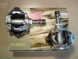 XTR Pedály Shimano PD-M959, zachovalé, bez vůle