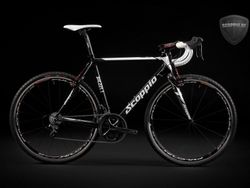 Nový Cyklokrosový rámový set -Scoppio Full Carbon, 52cm, Váha-1235g.