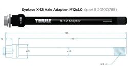 THULE CHARIOT ZADNÍ OSA SYNTACE X-12 ( KONICKÉ ZAKONČENÍ )