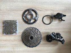 sada SRAM XX1 1x11 - kazeta, přehazovačka, řazení, převodník a řetěz