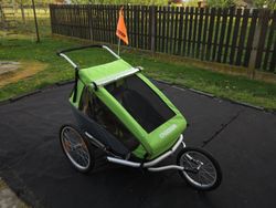 Croozer Kid for 2 green - TOP stav, 1. najitel