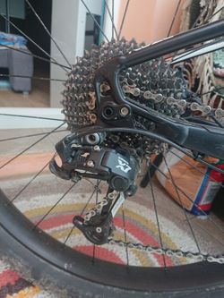 300km Jazdená Sada-prehadzovač Sram X7,kazeta 11-40z,radenie Sram X5, Retaz Sram