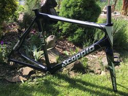 Nový Italský Cyklokrosový rámový set -Scoppio Full Carbon, 60cm