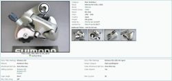 Shimano 105 (RD-1055), 8sp.