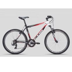 26" horské kolo CTM Terrano 1.0 černá / červená 2016