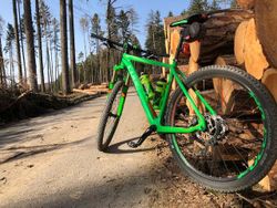 Cube Reaction GTC green-orange (karbon komplet na XT)