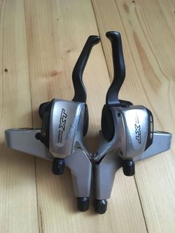 Brzdové páky s řazením Shimano Deore XT STI ST-M760 Dual Control, 3x9 pro V-Brake, Retro