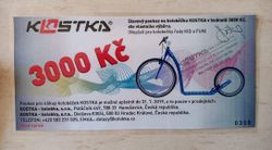 Poukaz - sleva 3000,00 Kč na koloběžku