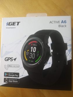iGET Active A6 Black Smartwatch