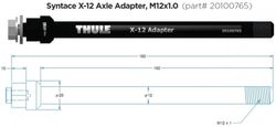 Adapter osy, Thule x-12