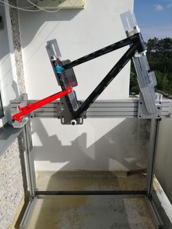 přípravek pro lepení rámů kol