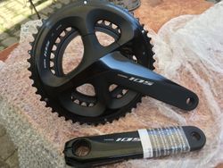 Kliky Shimano 105 FC-R7000 34x50, 170mm, černé, nové, bez osy