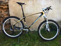 Carbon Author Sector s vidlicí FOX a SHIMANO XT 9,9 kg 19" jeté jednu sezonu, ZDARMA set obutých kol