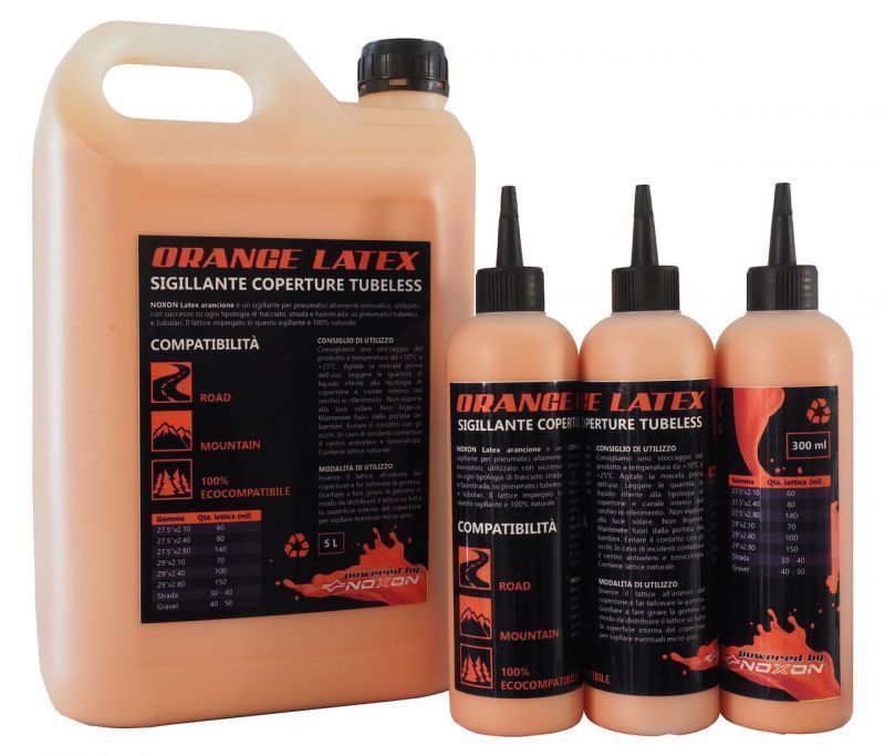 Oranžový těsnící tmel PMP latex pro bezdušová řešení - 300 ml, 500 ml, 1L, 5L - malo i velkoobchod