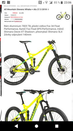 Full STEVENS 27,5+ FOX XT velikost větší M
