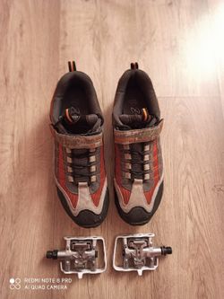 MTB tretry včetně kufrů + pedály Shimano