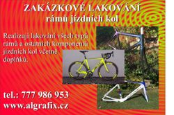Zakázkové lakování rámů jízdních kol