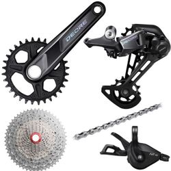 Sada Shimano Deore M6100 1x12 - pro klasický ořech