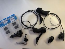 Shimano hydraulické brzdy 2x11 + příslušenství