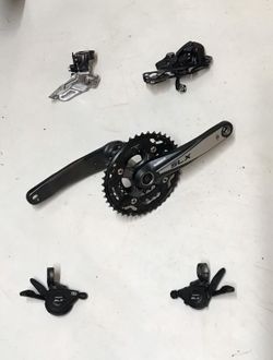 MTB sada Shimano SLX, 10s, 44-32-22, 175mm, bez ukazatele, horní objímka, super stav!