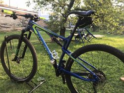 Merida Ninety-Six - XT Blue(Green) Rám (20" L ) 29" kola, Karbon