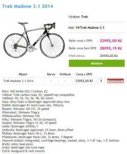 Prodám TREK Madone 3.1 vel. 56