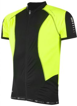 dres FORCE T12 krátký rukáv černo-fluo - vel.M