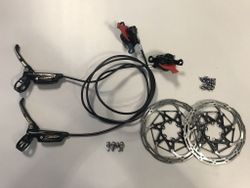 Brzdy Sram Level Ultimate Carbon Gold+ kotouče Sram Centerline 2P Rounded Ti