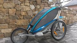 Thule Chariot CX1 blue disc / jogging set, bkike set