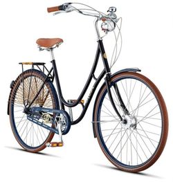 SLEVA 40% Dánské designové městské retro kolo Viva Juliett, 7 převodů, kožené sedlo Brooks