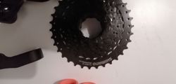 Shimano Altus RD-M310 7/8 sp. přehazovačka černá + páčka altus 8sp. + kazeta 11-34